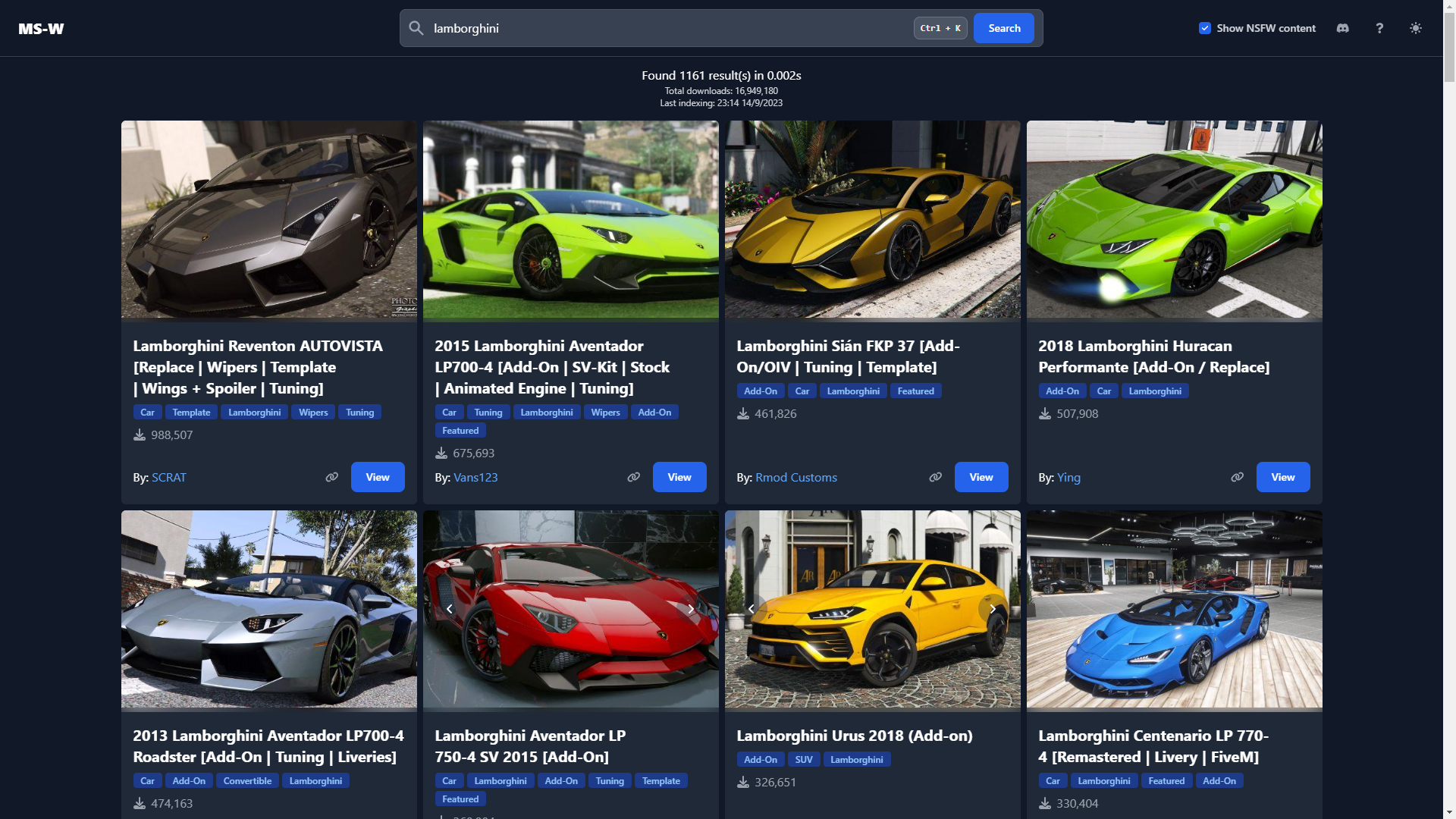 Modscraper preview